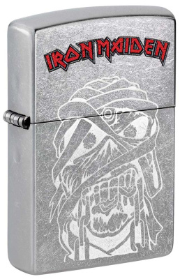 Зажигалка ZIPPO Iron Maiden с покрытием Street Chrome, латунь, 38x13x57 мм