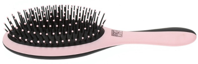 Щетка Dewal Beauty серия "Дуэт" с нейлоновым штифтом, овальная,  с черным
