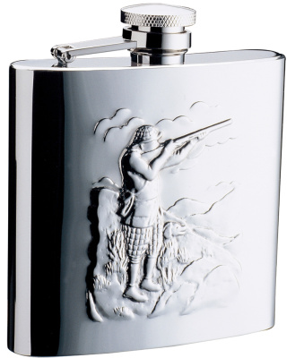 Фляга SQuire "Охотники" 0,24 л,   с рисунком