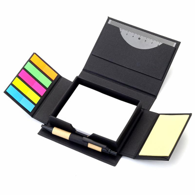 Набор для записей со стикерами Notora, черный