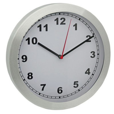 Часы настенные "ТЕМП", D=25 см, H=4 см, металл, лазерная гравировка
