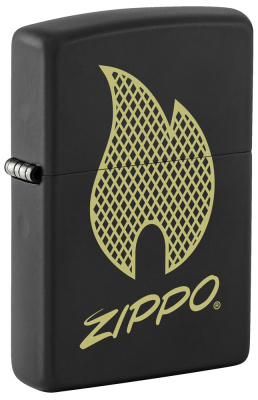 Зажигалка ZIPPO с покрытием Black Matte,латунь, 38x13x57 мм