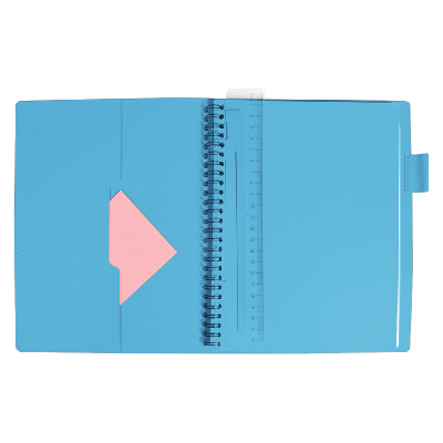 Ежедневник Flexy Verde Sivilia B5 на пружине, недатированный, в гибкой обложке