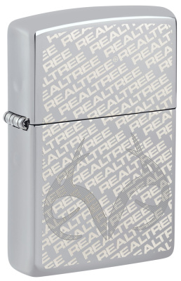 Зажигалка ZIPPO Reatree® с покрытием High Polish Chrome, латунь, 38x13x57 мм