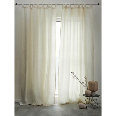 Штора из хлопка и льна ового цвета из коллекции essential, 150х290 см