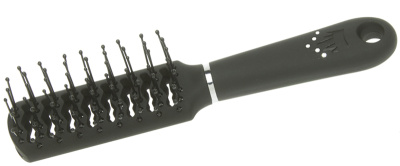 Расческа Dewal Beauty cерия"Шарм" продувная с пластиковым штифтом,прямоугольная мини 18 см