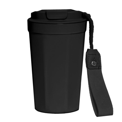 Термокружка MOVE ON, 400мл. белый, нержавеющая сталь, пластик, текстиль