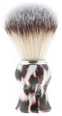 Помазок для бритья IL Ceppo, пластик, синтетический ворс, рукоять  бело