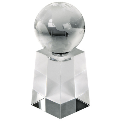 Стела "Globus", 5х5х13 см, стекло, лазерная гравировка