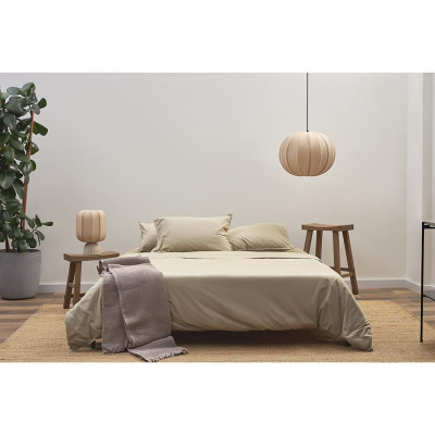 Простыня из стираного перкаля  из коллекции essential, 240х270 см