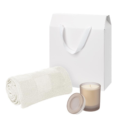 Подарочный набор Mizu, Cella,  (свеча, плед)