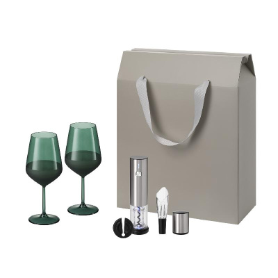 Подарочный набор Emerald, Vintaro (2 бокала + набор для вина)