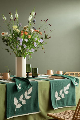 Дорожка на стол garden harmony из коллекции ethnic, 45х150 см