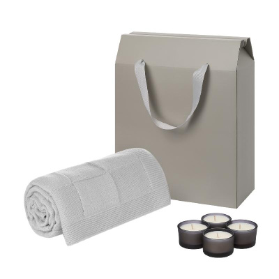 Подарочный набор Sento, Cella Soft,  (свечи, плед)