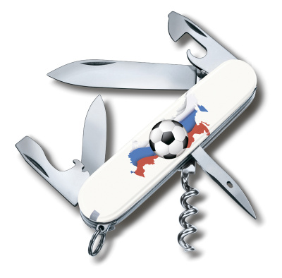 Нож перочинный VICTORINOX Spartan Российский футбол, 91 мм, 12 функций