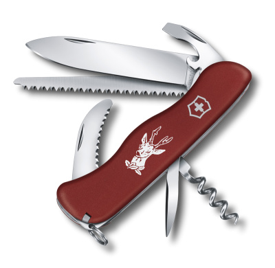 Нож перочинный VICTORINOX Hunter, 111 мм, 12 функций, с фиксатором лезвия