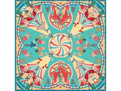 Платок Русская неваляшка. Праздник