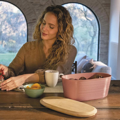 Хлебница с бамбуковой крышкой tierra, 10 л