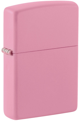 Зажигалка ZIPPO Classic с покрытием Pink Matte, латунь, овая, 38x13x57 мм