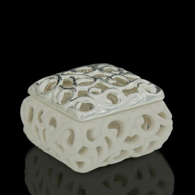 Шкатулка Beige Rose, кремовая