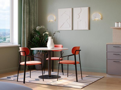 Ковер из хлопка по мотивам нанайских орнаментов из коллекции cultural heritage, 120х180 см