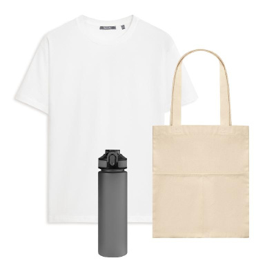 Набор с одеждой KRIS (футболка, бутылка, шоппер), , S
