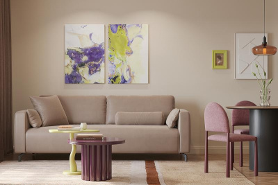 Столик кофейный vivlend, D57 см, ночная а