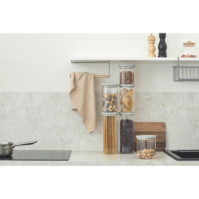 Банка для хранения квадратная vacuum glass, 1 л