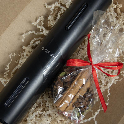 Набор подарочный Сомелье (штопор и набор для глинтвейна) в крафтовой коробке