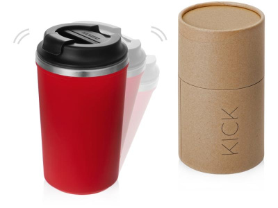 Герметичная термокружка на присоске Kick, 350 мл
