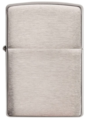 Зажигалка ZIPPO Armor™ c покрытием Brushed Chrome, латунь, овая, 38x13x57 мм