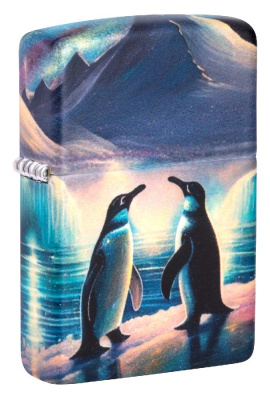 Зажигалка ZIPPO Penguin с покрытием Glow In The Dark Green, латунь, 38x13x57 мм