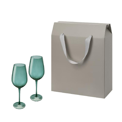 Подарочный набор 2 бокала для вина Capri в большом подарочном пакете