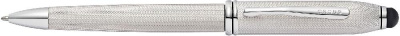 Шариковая ручка Cross Townsend Stylus со стилусом 8мм   платиновый