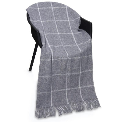 Плед акриловый Super Soft Square размер 120*160 см,   в клетку, плотность 415грм2