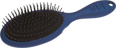 Щетка Dewal Beauty серия "Акварель " массажная с нейлон,штифтом, овальная,  с черным