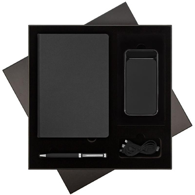 Подарочный набор Star,  (ежедневник, ручка, аккумулятор)