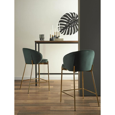 Стул полубарный coral, велюр