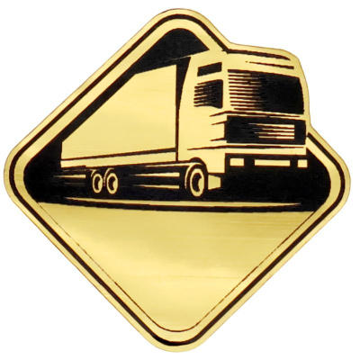 Шильд-наклейка фура, серебро