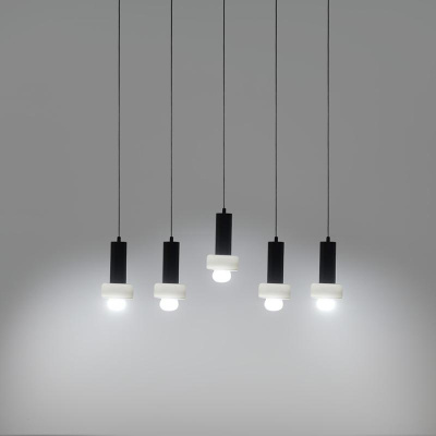 Светильник подвесной каскадный fungus, D15х25 см, 5 плафонов