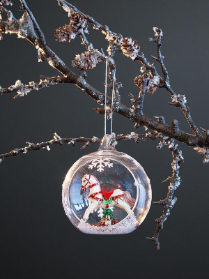 Ёлочная игрушка festive horse из коллекции new year essential