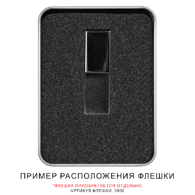 Футляр Кристалл для флеш накопителя металлический, размер 11,5*8,5 см