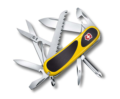 Нож перочинный VICTORINOX EvoGrip 18, 85 мм, 15 функций,  с чёрными вставками