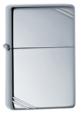 Зажигалка ZIPPO Vintage™с покрытием High Polish Chrome, латунь, 38x13x57 мм