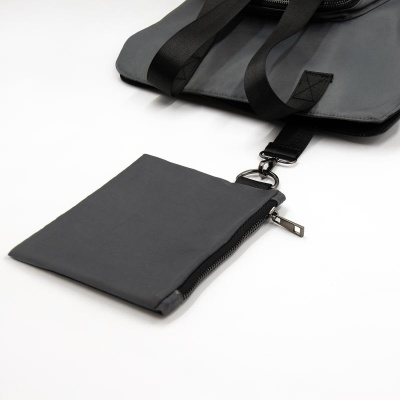 Шоппер Superbag Pocket (серый с черным)