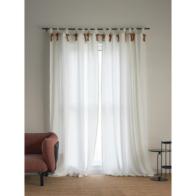 Штора из муслина с декором  из коллекции essential, 150х290 см