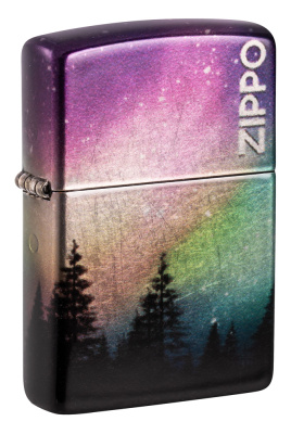Зажигалка ZIPPO Colorful Sky с покрытием 540 Tumbled Chrome, латунь, 38x13x57 мм