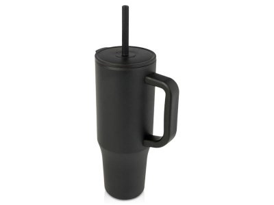 Герметичная термокружка Brady с силиконовой трубочкой, переработанная сталь, 900 мл