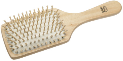 Щетка Dewal Beauty серия "Дерево" массажная с деревянным штифтом лопата