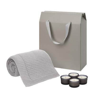 Подарочный набор Sento, Malta Soft,  (свечи, плед)